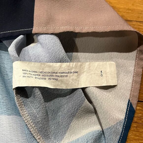 Eloquii Multicolor Geometric Pattern Striped Shift Dress - Picture 9 of 10